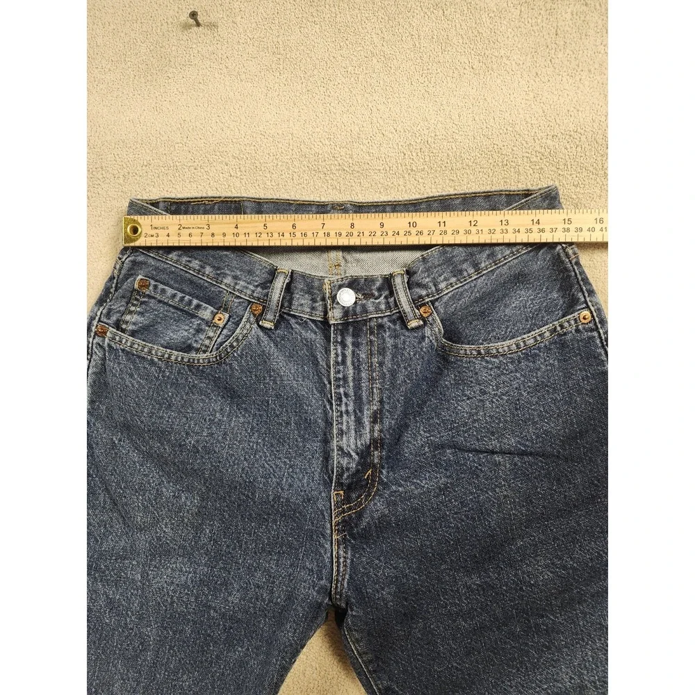 Levis 505 Short Mens Size 33 Blue Denim Medium Wash Regular Fit Vintage